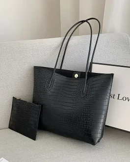 Large Capacity 2pcs Tote Bag Set